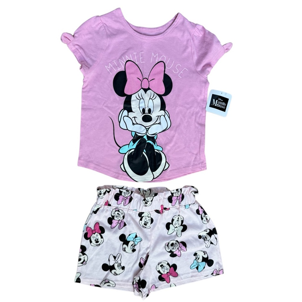 NWT Minnie Mouse shorts set. Size 6